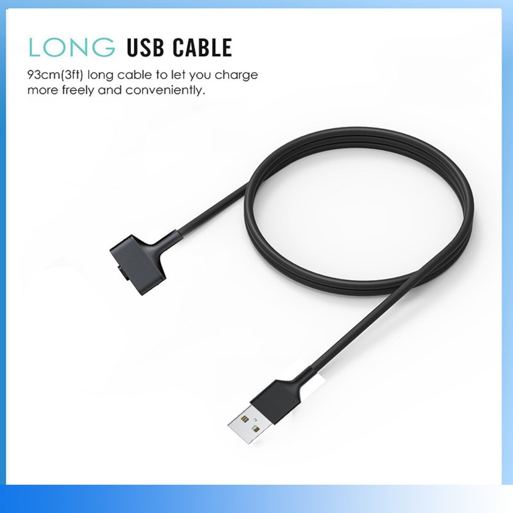 3ft 5V 1A Smart Watch Magnetic USB Charger Charging Cable for Fitbit Ionic