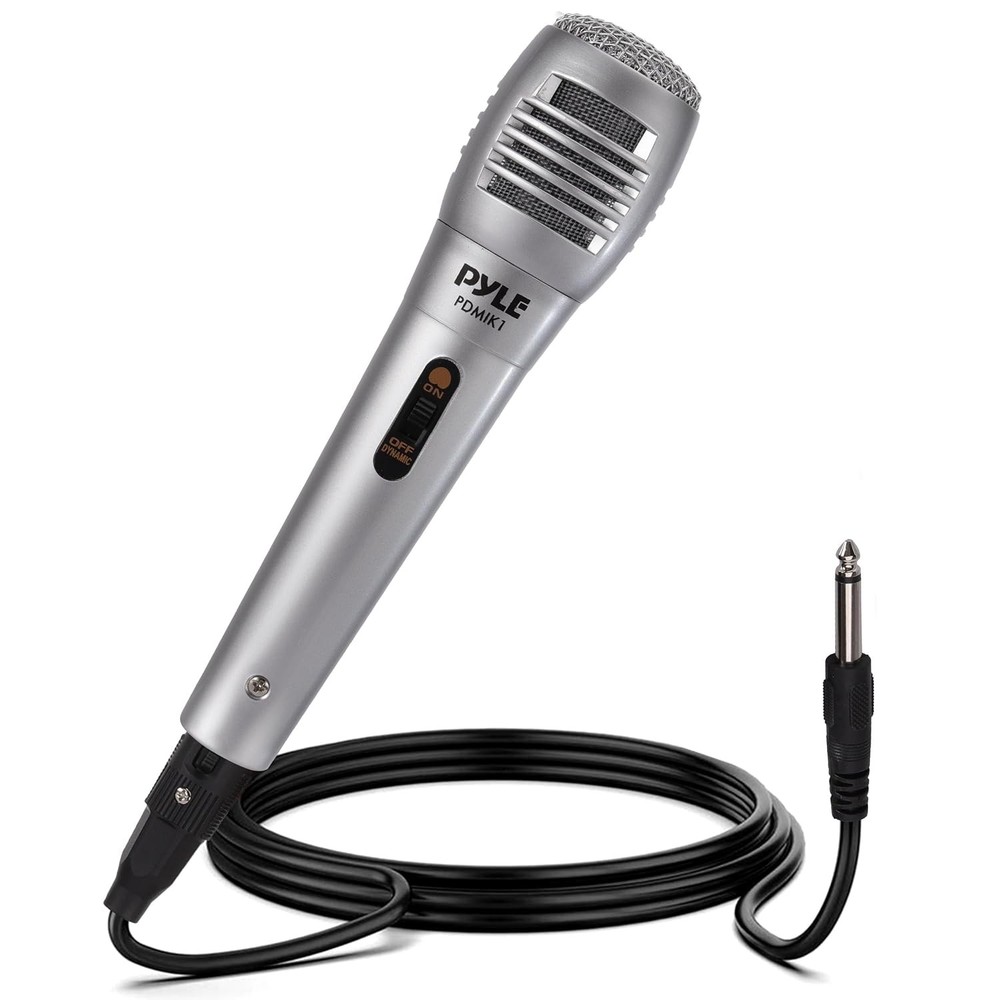 Pyle Wired Dynamic Microphone, Uni-Directional, Handheld Mic with Pop...