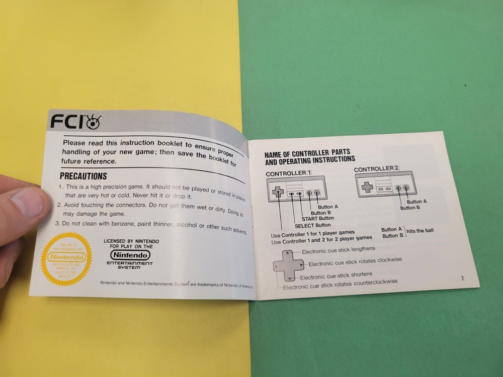 Nineteneo NES Manual Only Lunar Pool