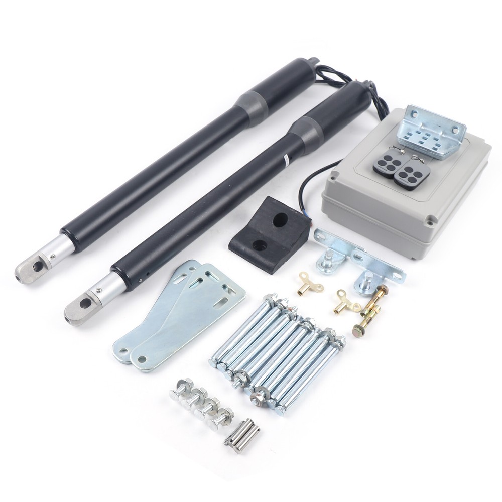 Opener Dual Swing Gate Opener Security System Automatic Gate W/ Remote Control