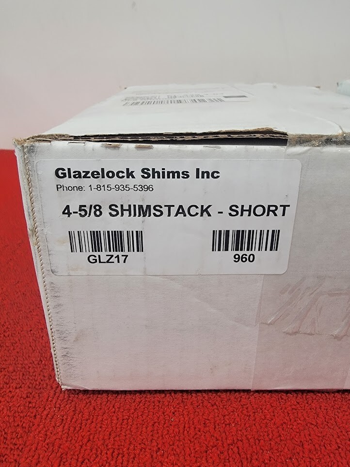 Over 1500 - 2 Boxes NEW Glazelock Stackable Shims 4-5/8" #GLZ17