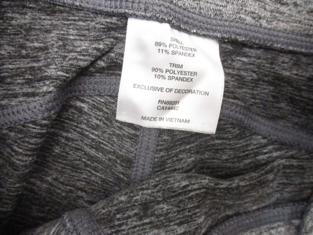 MONDETTA Size M Womens Gray Stretch Pull On Athletic Compression Leggings 172