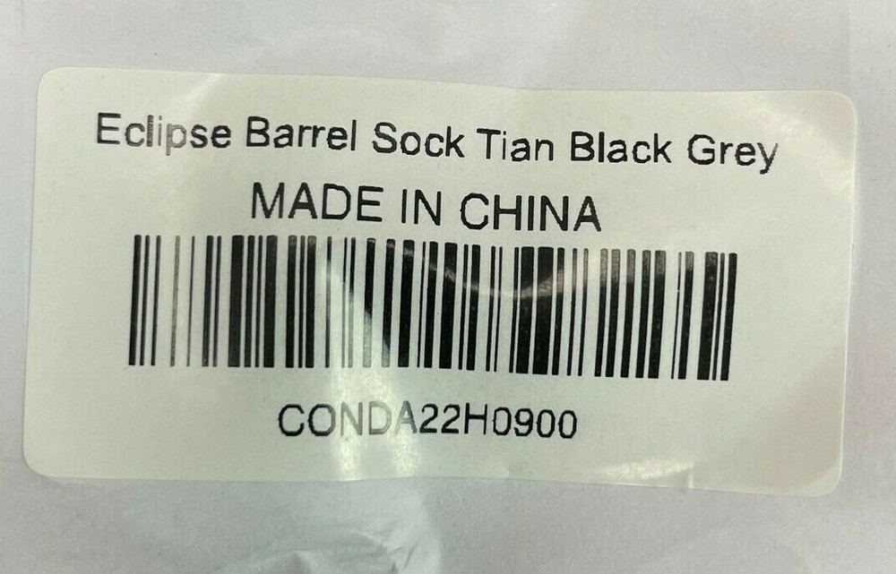 NEW Planet Eclipse Barrel Sock - Titan Black/Grey