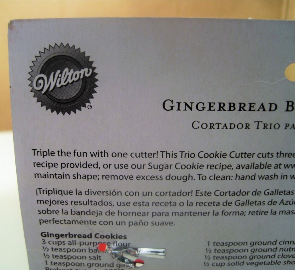 Wilton Trio Gingerbread Cookie Cutter
