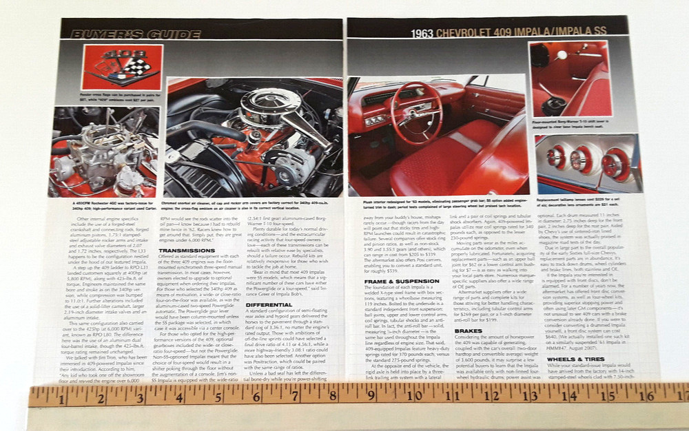 1963 CHEVROLET 409 ORIGINAL 2009 ARTICLE