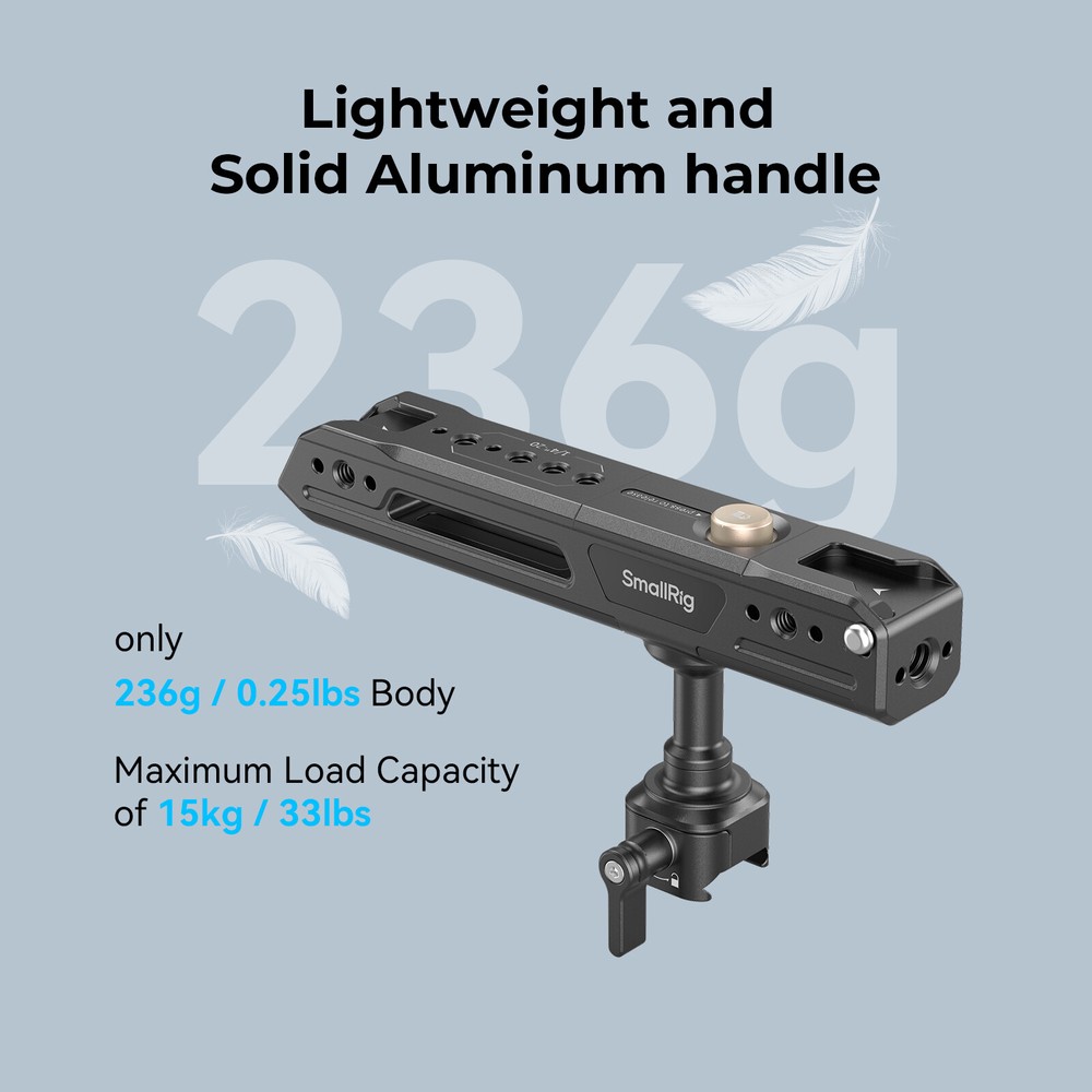 SmallRig Rotating Top Handle with NATO Clamp for Camera Cage Maxiload 15KG