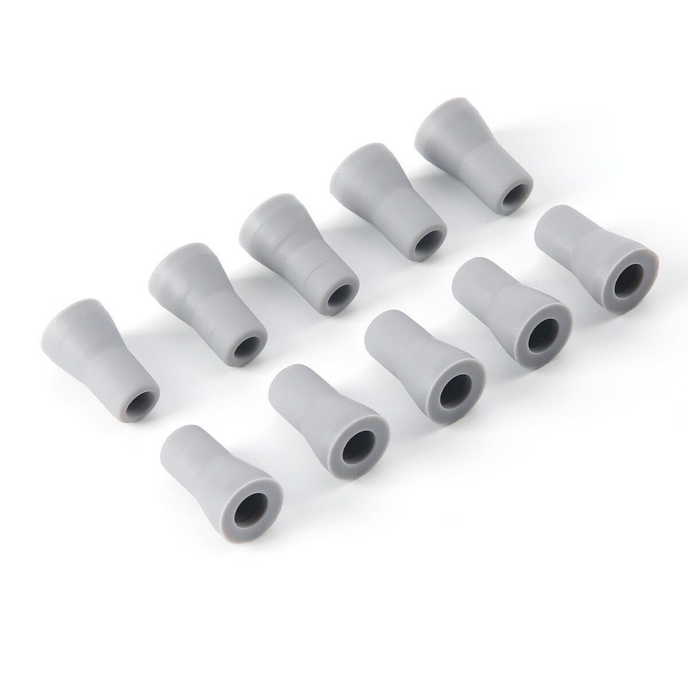 10Pcs AZDENT Dental Saliva Ejector Weak Suction Rubber Snap Tip Replacement