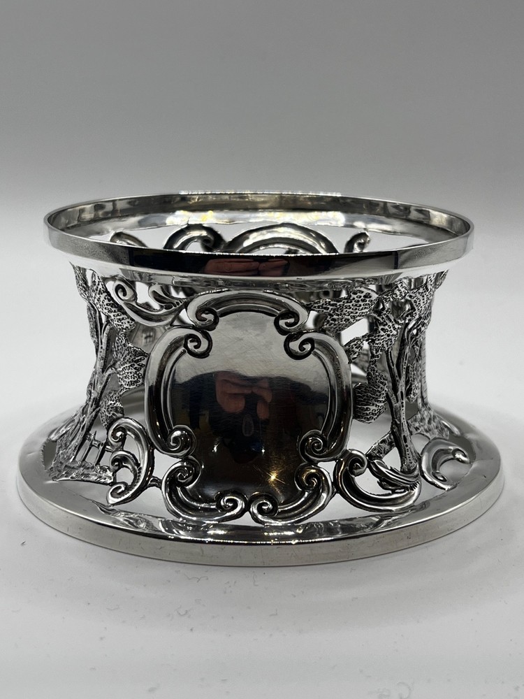 Irish Solid silver potato ring Dublin 1907 Castle and cottage E Johnson Ltd