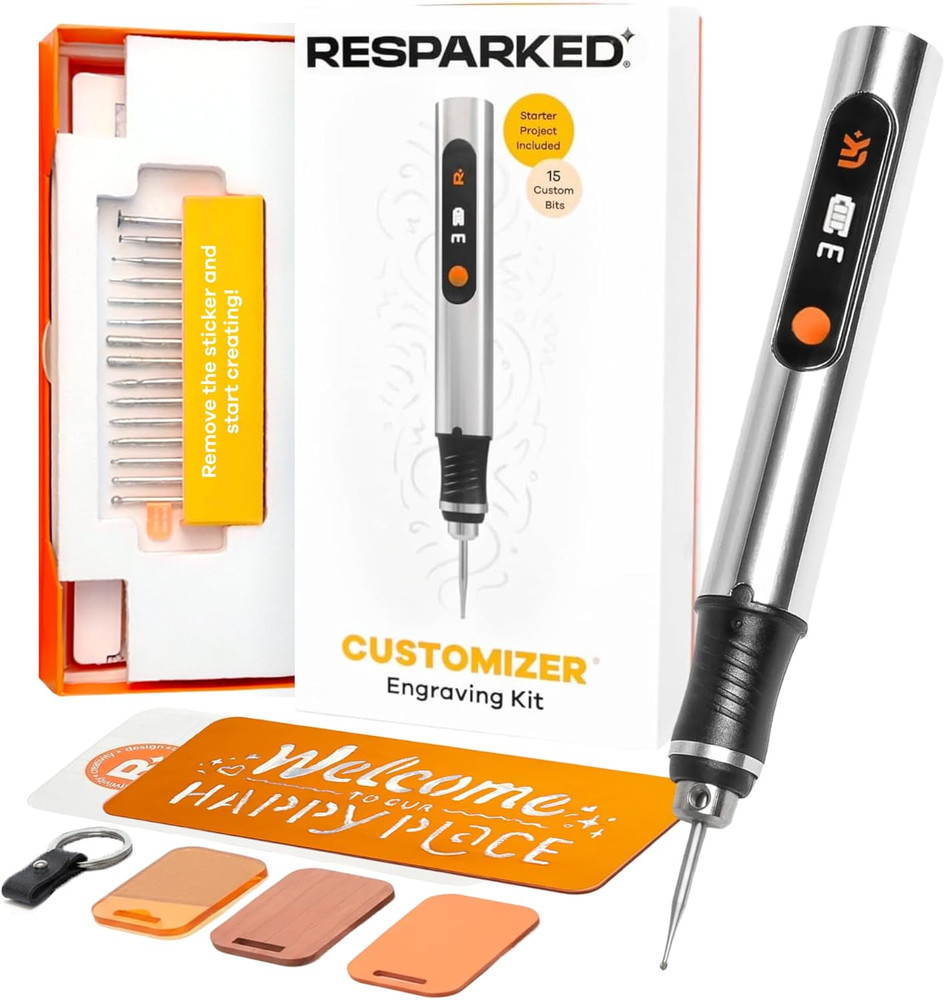 Customizer™ Special Edition Engraving Kit – DIY Starter Set with Engraving Pen,