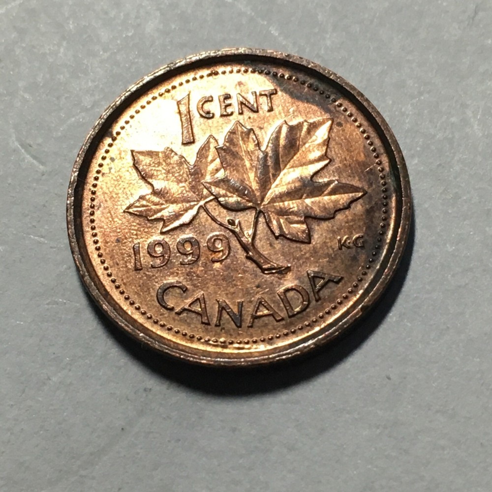 1999 CANADA ONE CENT COIN .