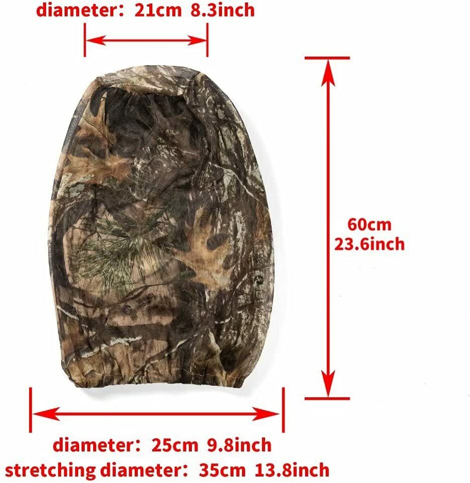 Men Head Face Net Anti Mosquito Bugs Insect Protection Mesh Cap Elastic 2PCS