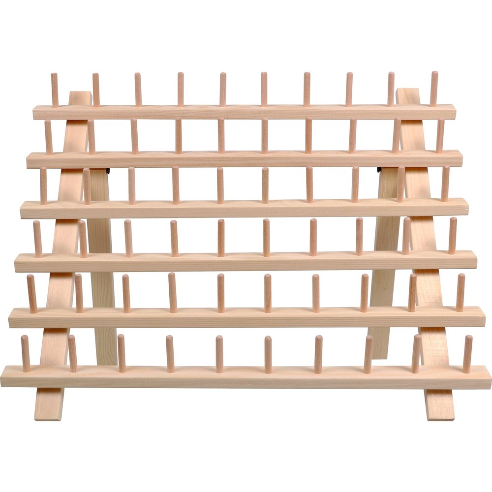 Hello Hobby Thread Spool Rack (Holds 60 Spools) - Wall-Mountable, Organizer