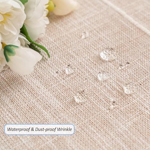 Rustic Farmhouse Tablecloth - Cotton 54" x 86" (Rectangular) Plaids Coffee