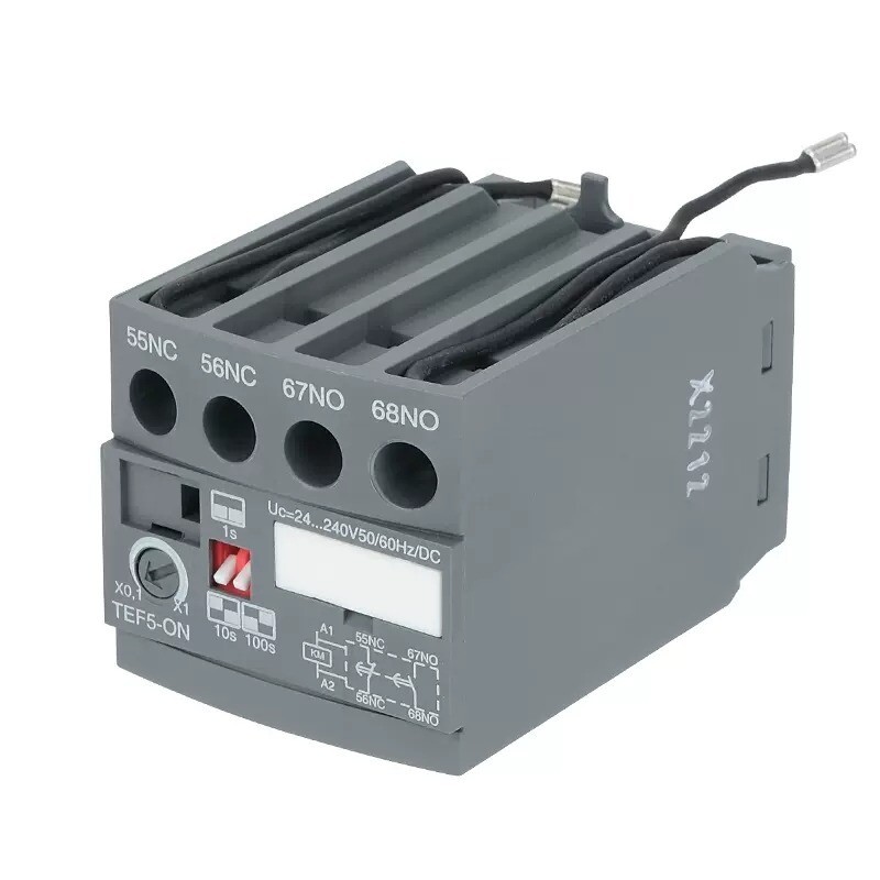 1/pieces NEW ABB Power-on Delay Head TEF5-ON Contactor Timer Module
