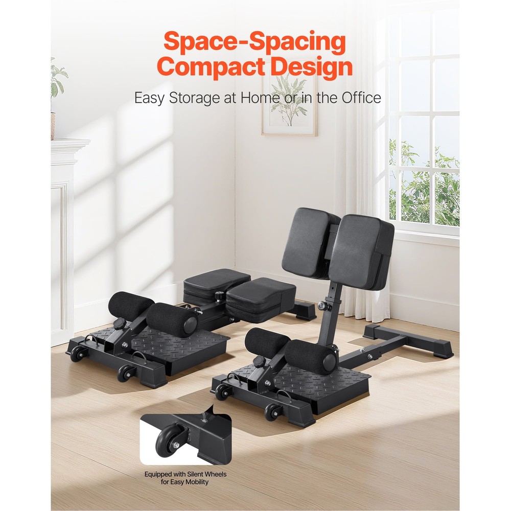 Multi-Function Sissy Squat Machine Adjustable Deep Squat Bench Leg & Core