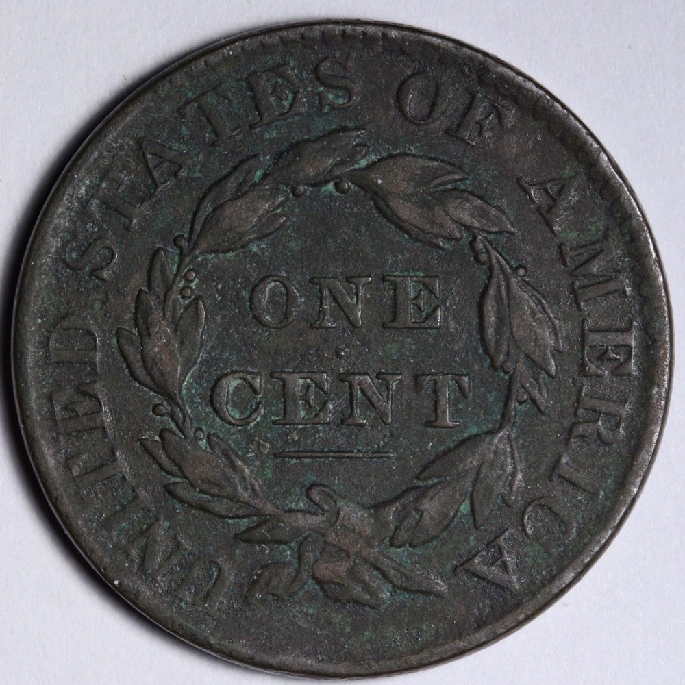 1830 Coronet Head Large Cent XF E138 AIHV