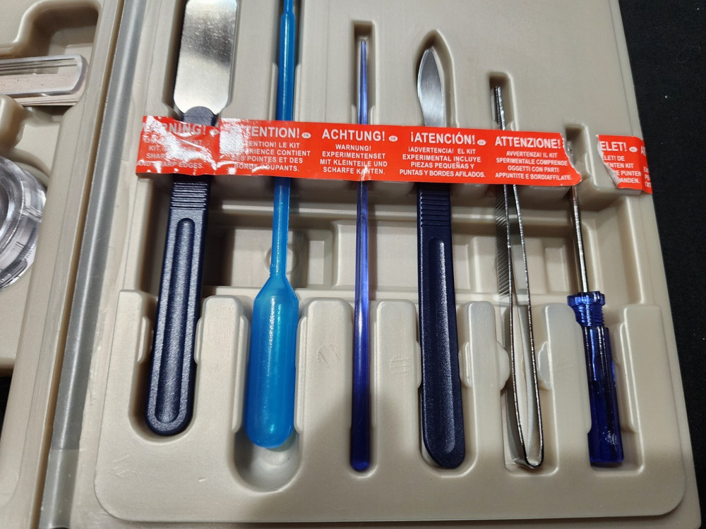 Micro-Science Complete Microscope Set Educational Kit with Slides & Tools