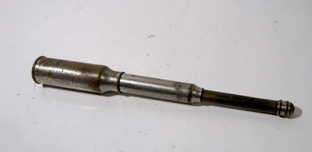 Vintage Small Metal Push Drill with 2 Drill Bits Hand Tools Woodworking