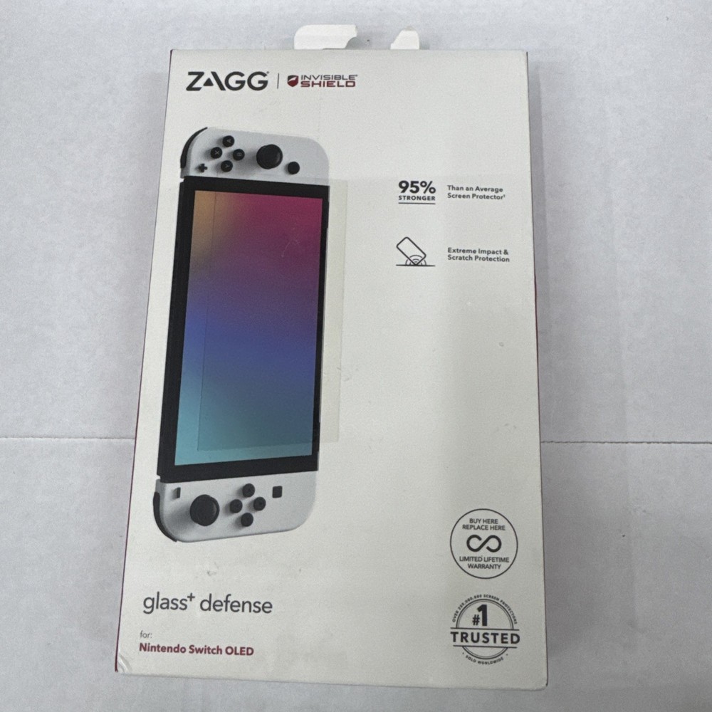 InvisibleShield Glass+ Defense Screen Protector Nintendo Switch OLED - Open Box