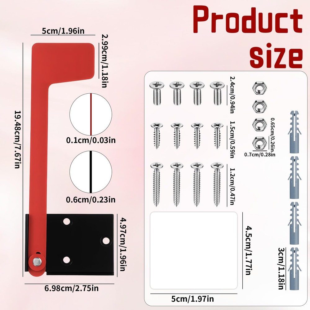 Mailbox Flag Replacement Kit Universal Metal Hardware For Mail Box Mount