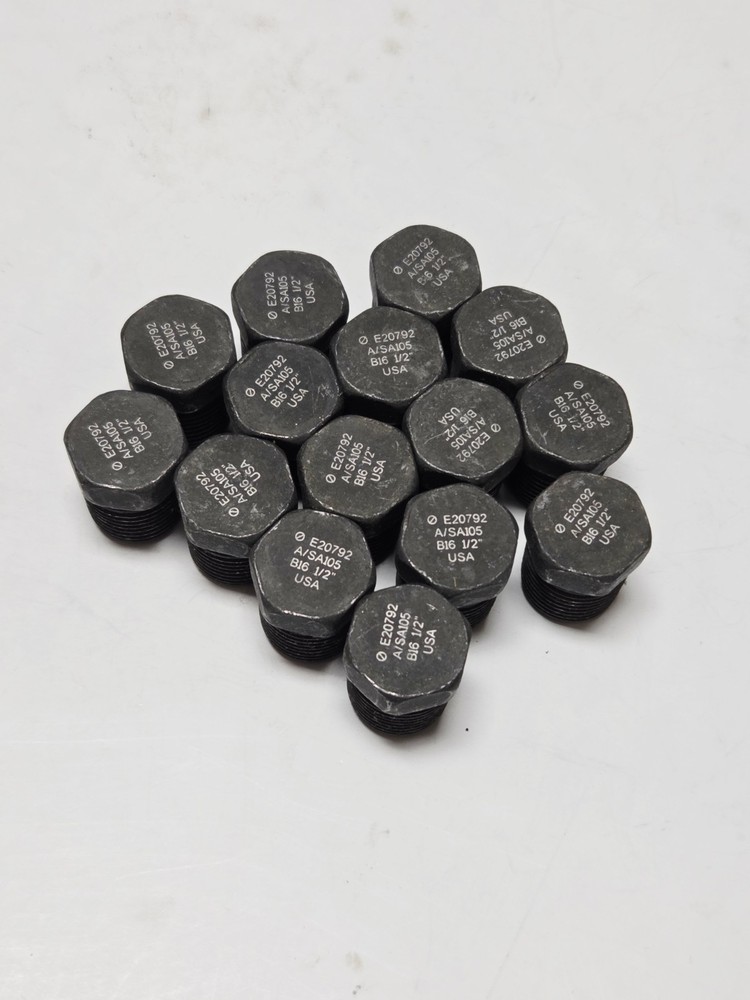 E20792 Carbon Forged hex plugs 1/2" 15pc