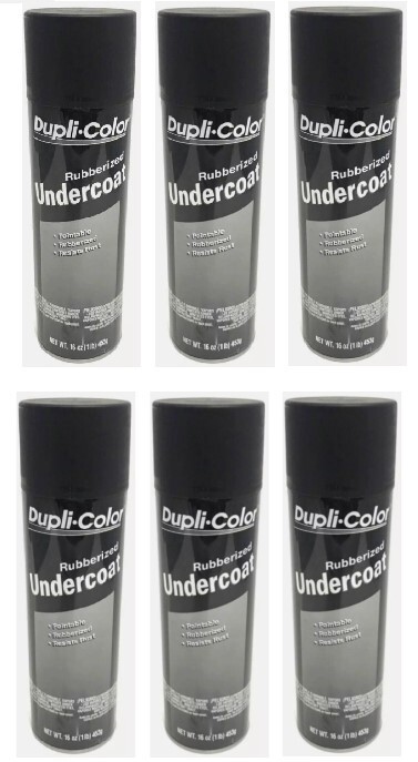 Duplicolor UC101 Undercoating Paintable Rubberized Undercoat 16oz. (6 Pack)