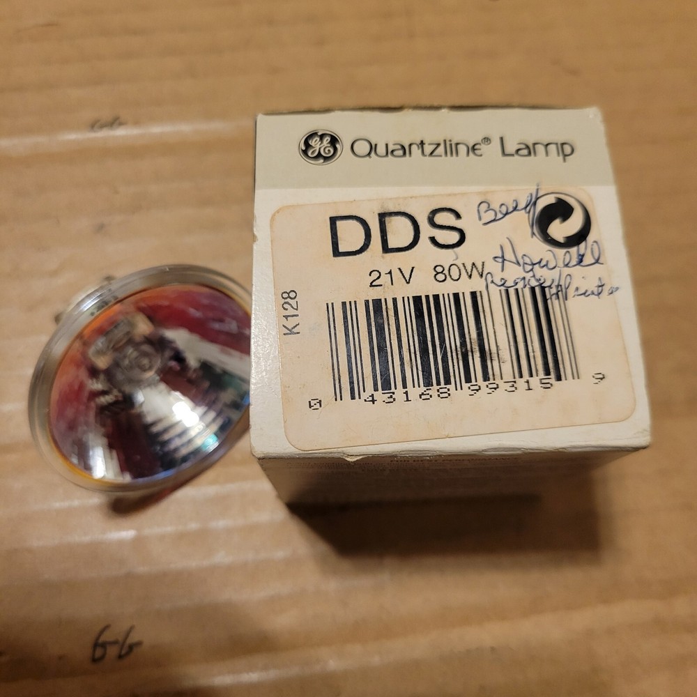 GE DDS Projection Lamp 80w 21v  New Surplus