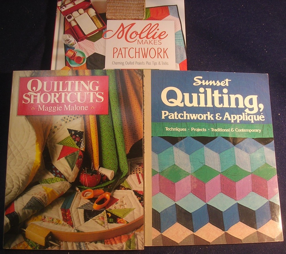 3 References, Molly Makes Patchwork, Quilting Shortcuts, Patchwork & Applique