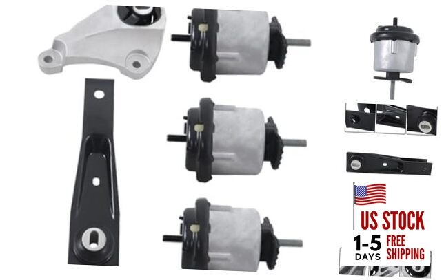5Pcs Engine Motor Mount Kit Replacement for Buick Enclave 3.6L 2008