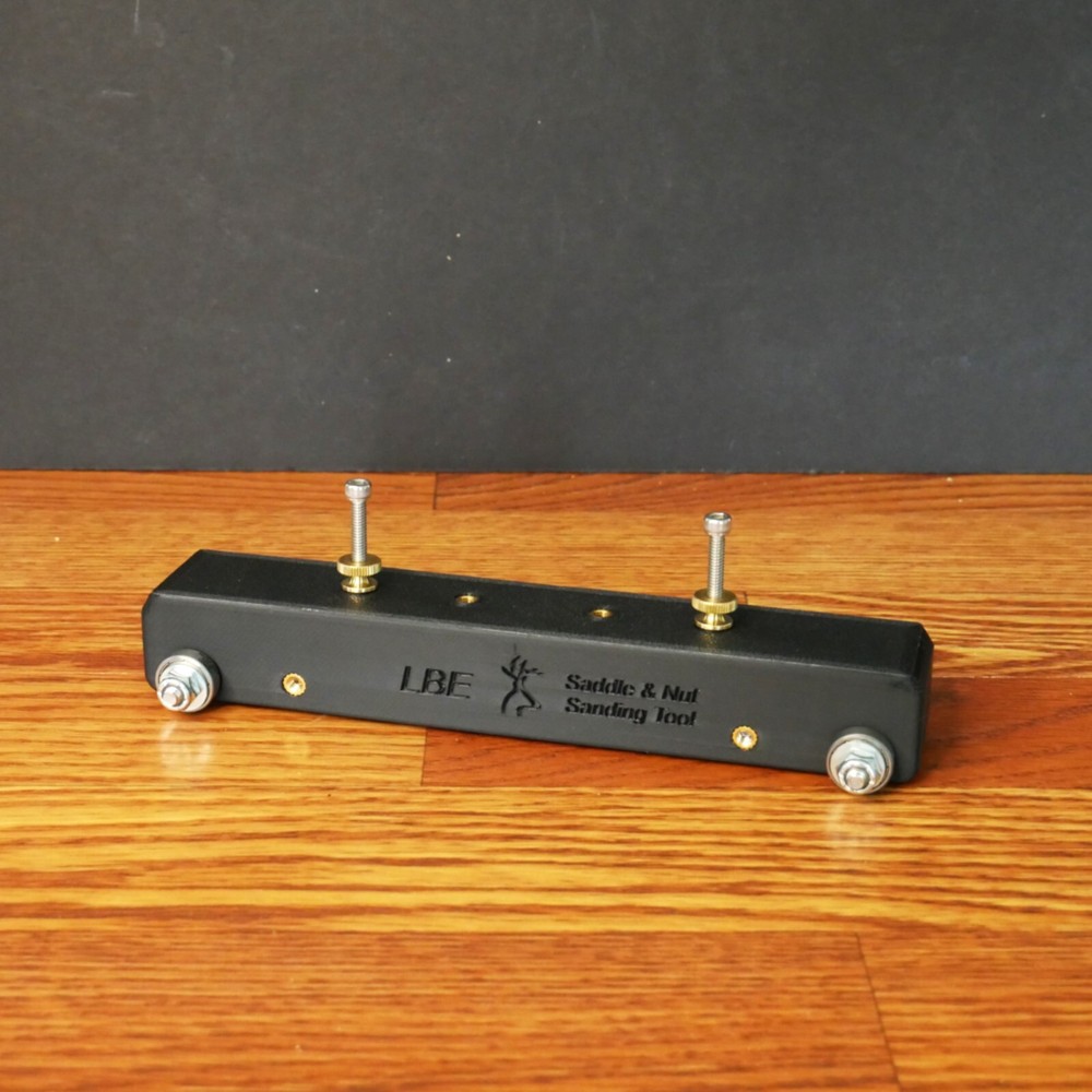 Guitar Nut and Saddle Sanding Jig and Break Angle Sanding Attachment