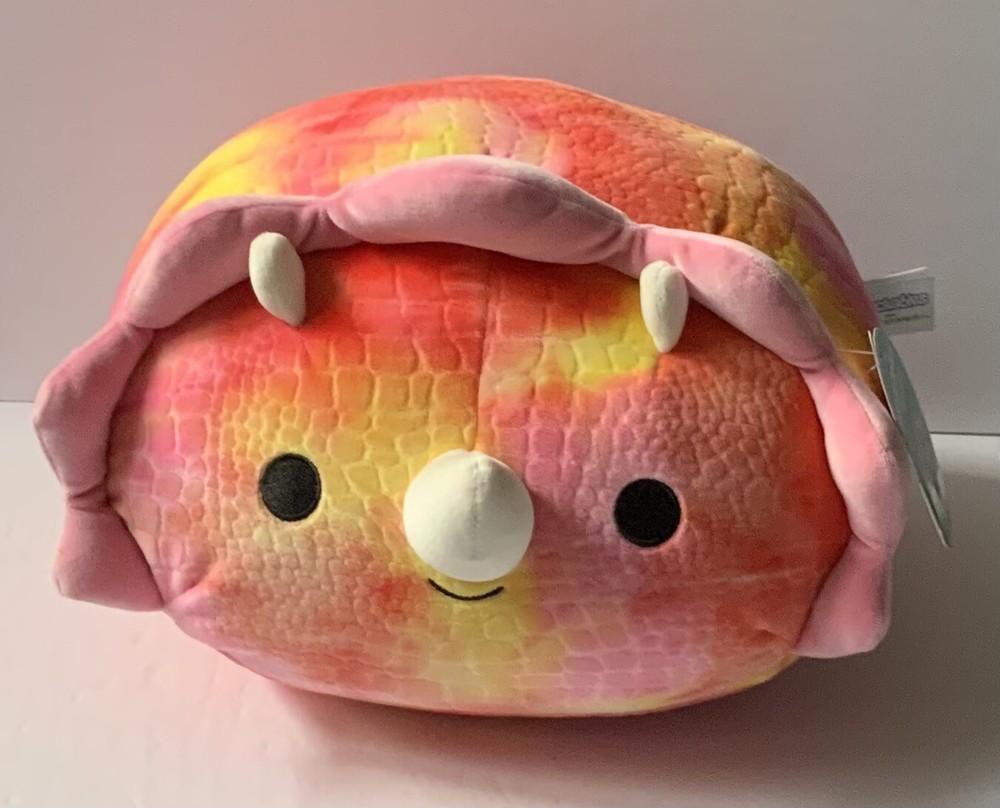 Squishmallows Stackables 12" Trinity Tie Dye Triceratops Plush