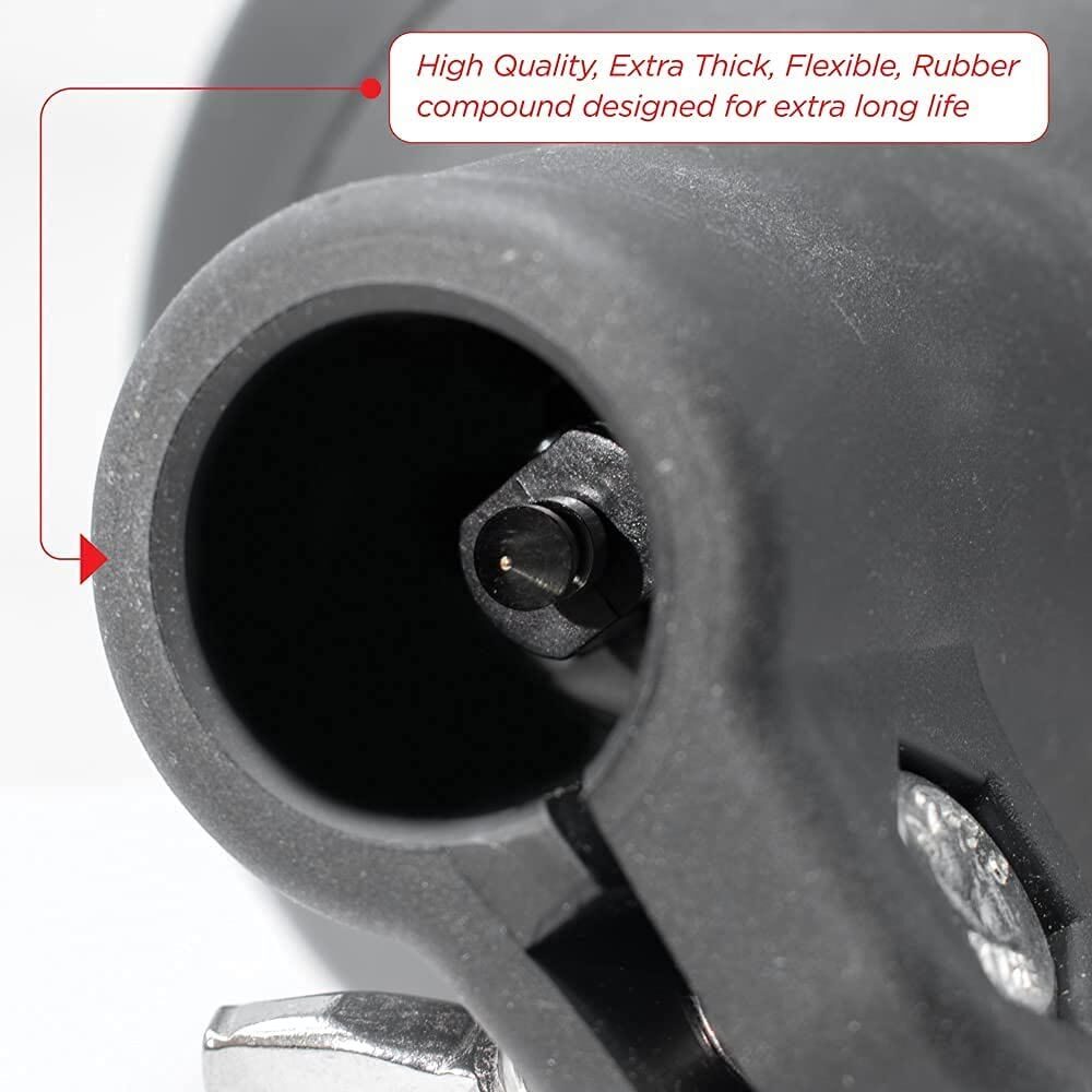 2874APLM DIN Pole Mount Amber LED Flashing Light Beacon, Multiple Flash Patterns