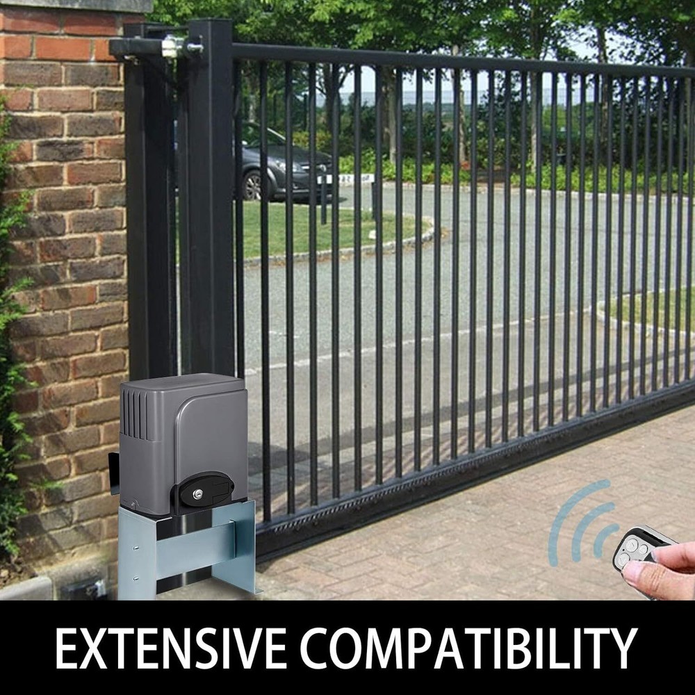 2pcs Automatic Sliding Gate Wireless Electric Kit Key Fob Opener Remote Control