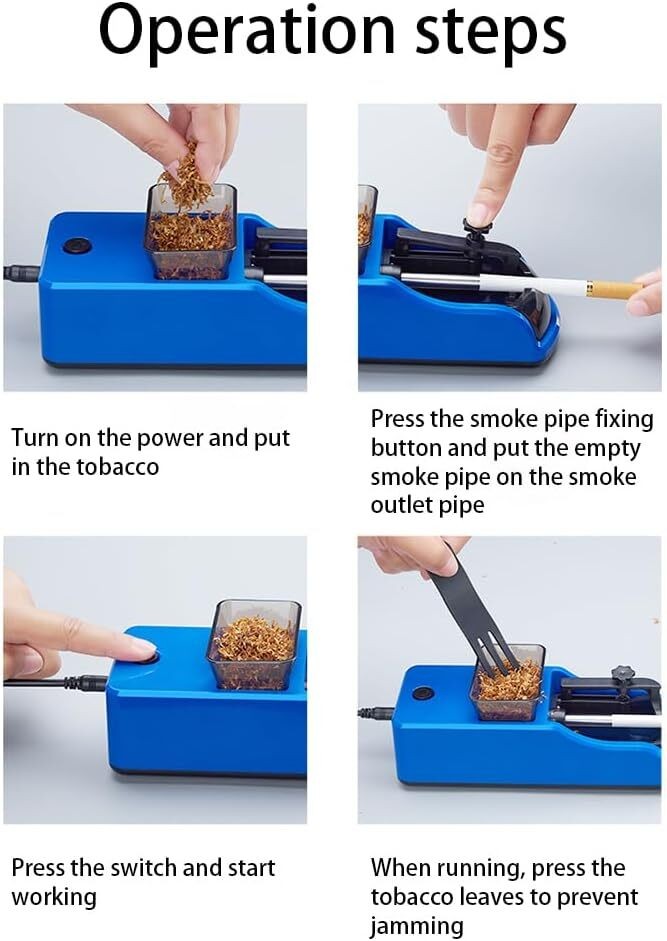Automatic Electric Cigarette Rolling Machine Cigarette Injector Maker DiameterUS