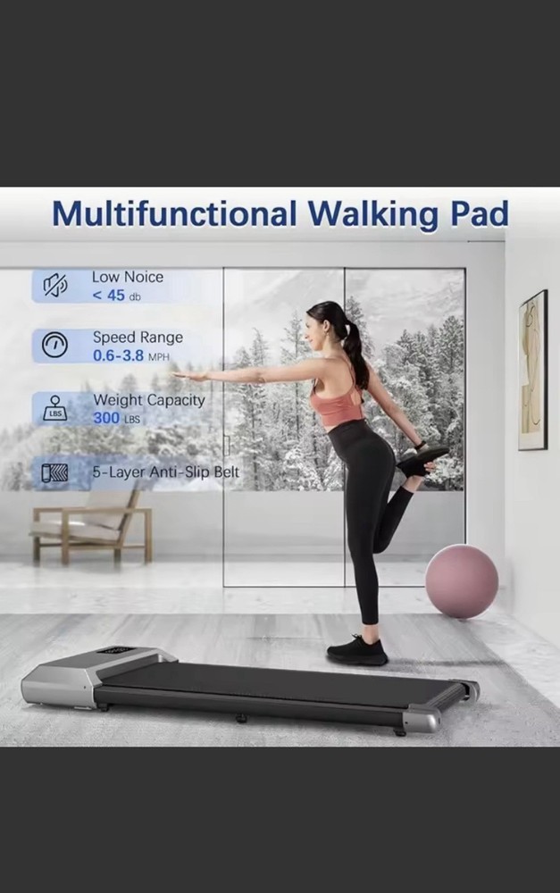 Treadmill for Home Walking Pad Under Desk Exercise Machine with Remote Portable
