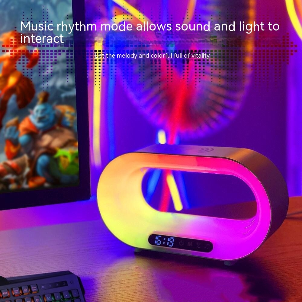 Multi-functional LED Night Light /Desk Lamp /Wireless Charger/ Alarm Clock