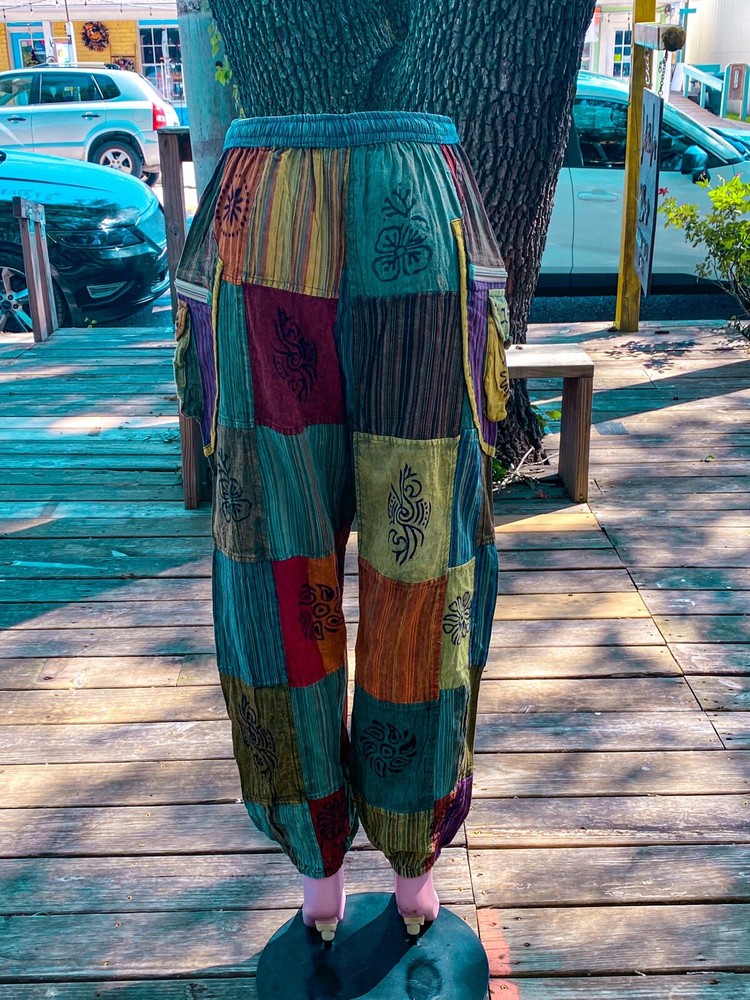 Beautiful Boho hippie patchwork pants Unisex