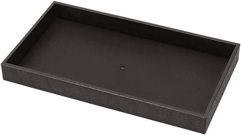 Insert Trays 5 Black Plastic Display Storage 14 ¾" x 8 x 1 ½" Stackable