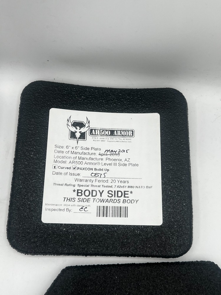 AR500 Body Armor Set (6x6/9x9)