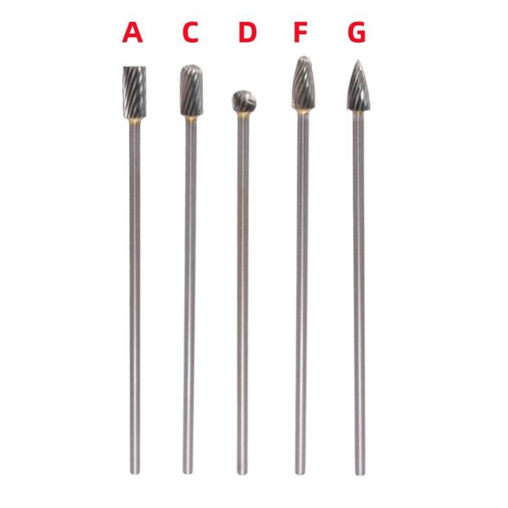 5pcs Solid Carbide Rotary Tools for Precision Work in Metal and Wood Projects