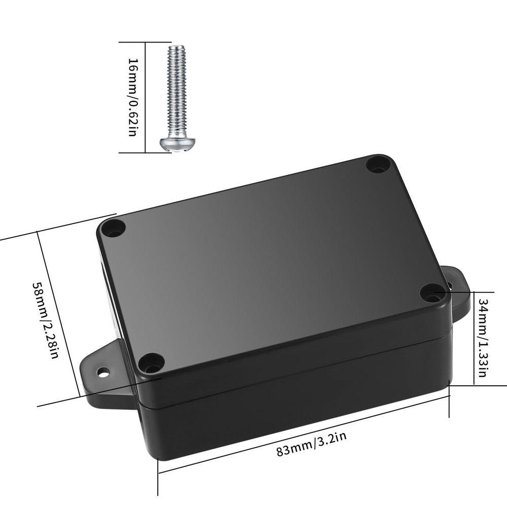 Project Box, 4pcs Junction Boxes, IP65 Waterproof Electrical Boxes, ABS Plast...