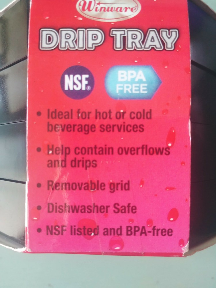 Winware 4.5" 4 Piece Drip Trays DT-45