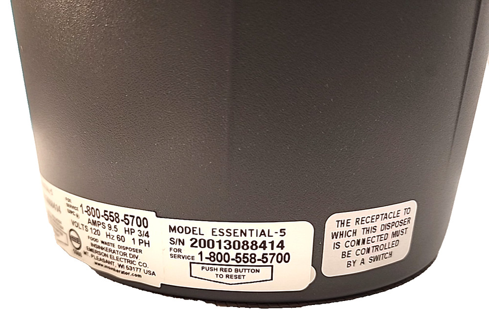 InSinkErator Essential XTR Garbage Disposal Evolution 3/4 HP Continuous Feed NEW