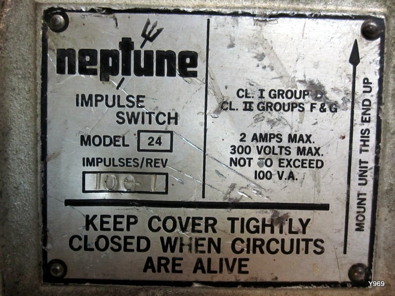 Neptune impulse switch trident meter model 24