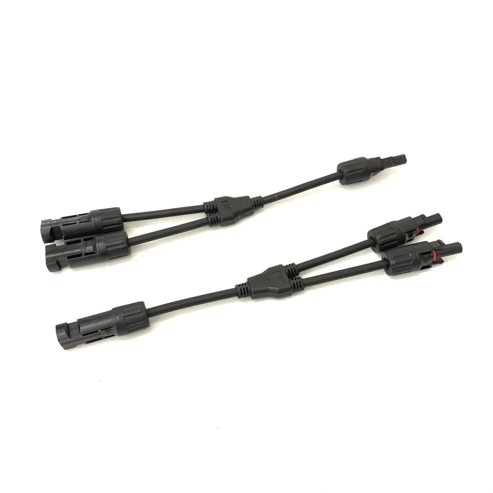 Solar Plug Adapter Solar Cable +/- Distributor Socket for Solar Panel with Cable