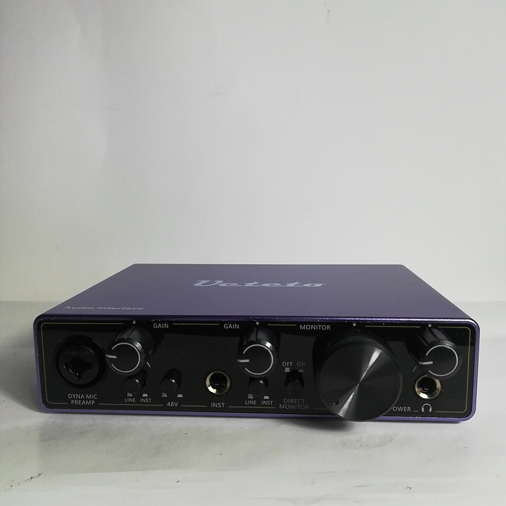 2i2 USB Audio Interface Universal Audio Interface PC MAC/Music/Computer NO CABLE