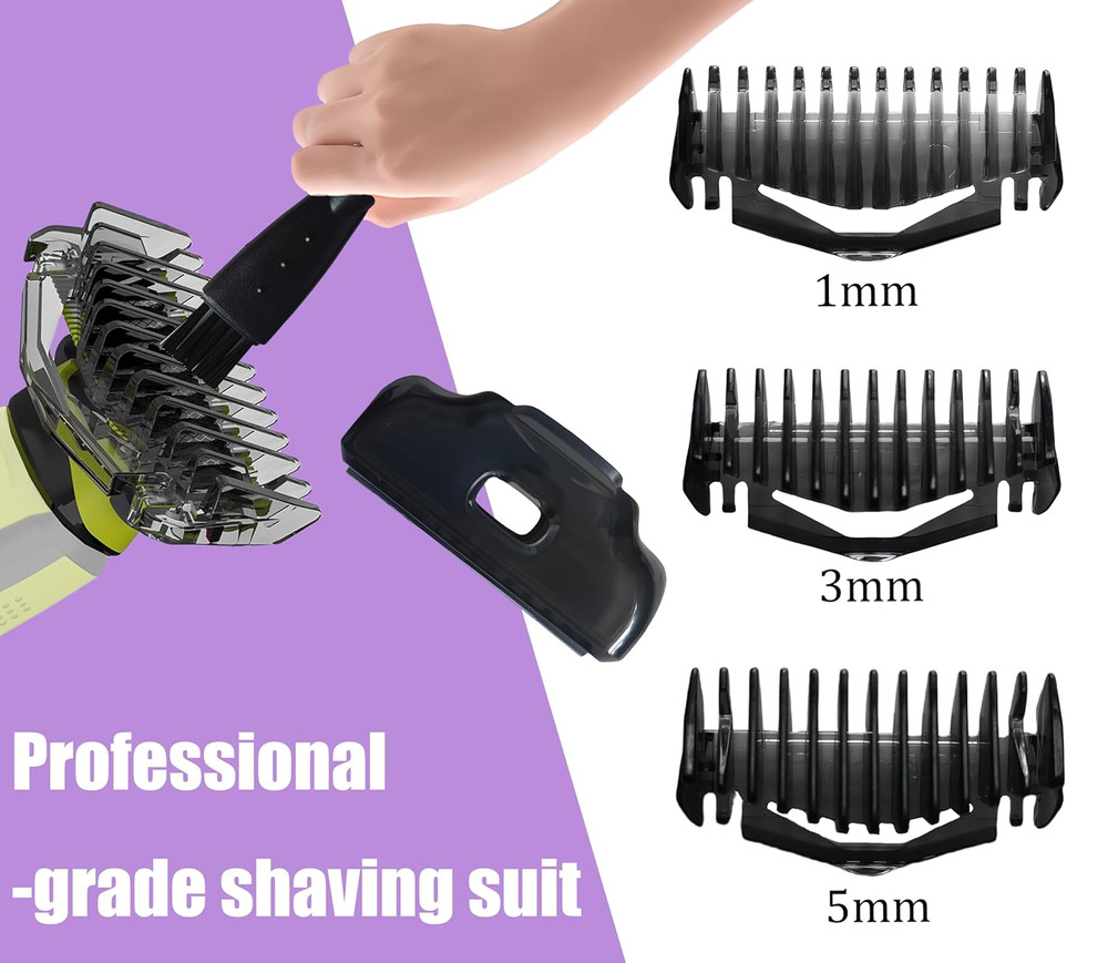 Guards Kit, Adjustable Replacement Trimmer One Blade Guards, Adjustable Guide Co