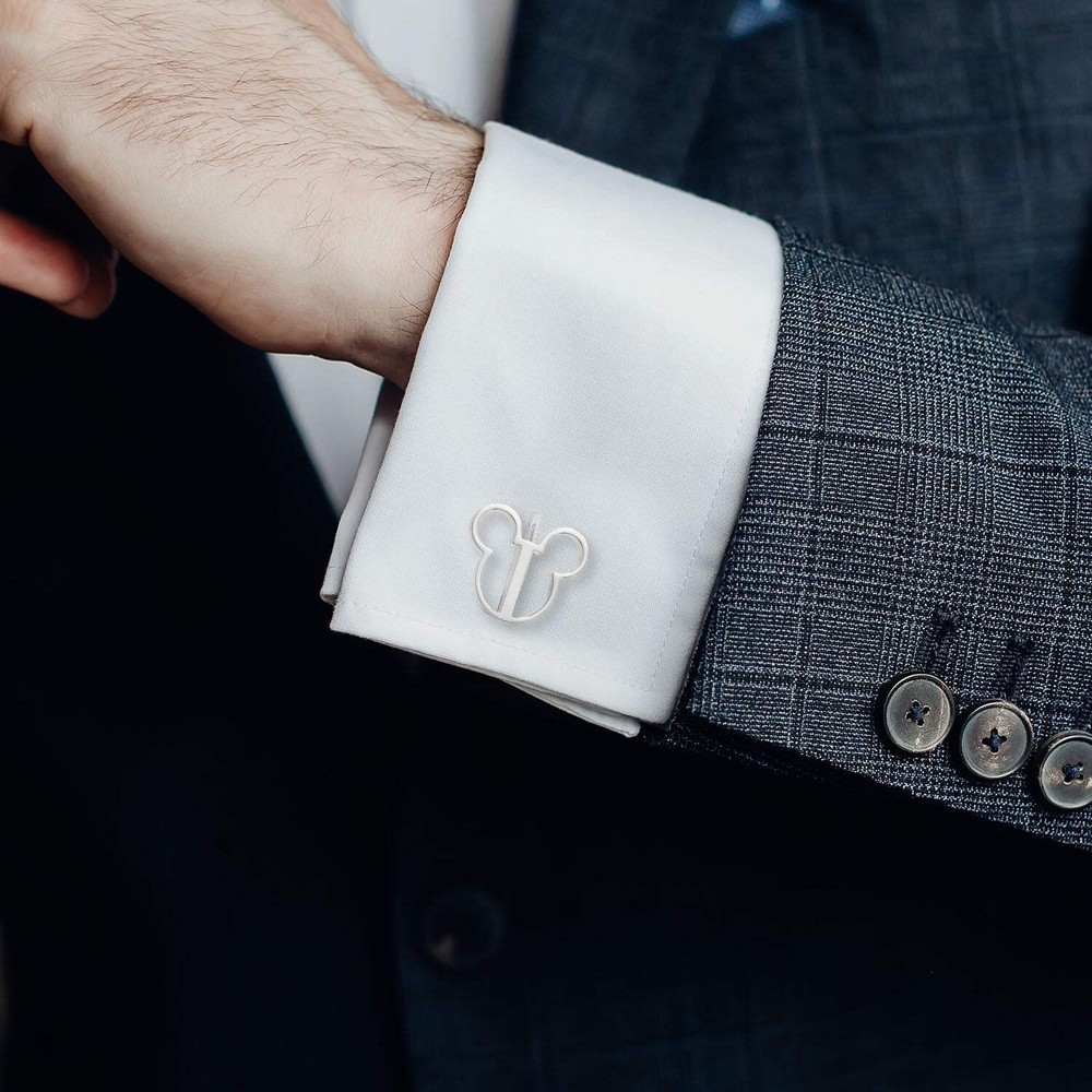 Disney Mickey Mouse Silhouette Cutout Cufflinks