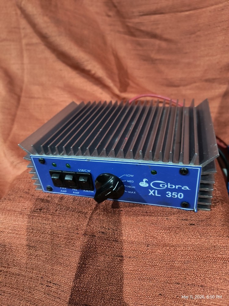 Cobra XL 350 Linear Amplifier, Powers On, Untested