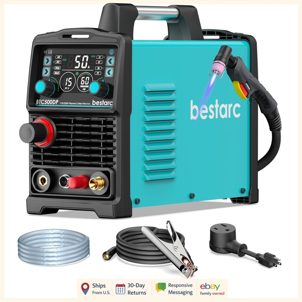 Portable Plasma Cutter Machine with Air Sensor and Adjustable Pilot Arc Feature